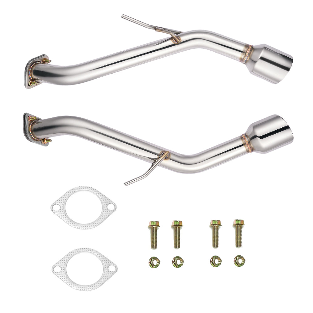 Axle Back Exhaust For 2014-2024 Infiniti Q50 w/ Stainless Steel Tip Flashark
