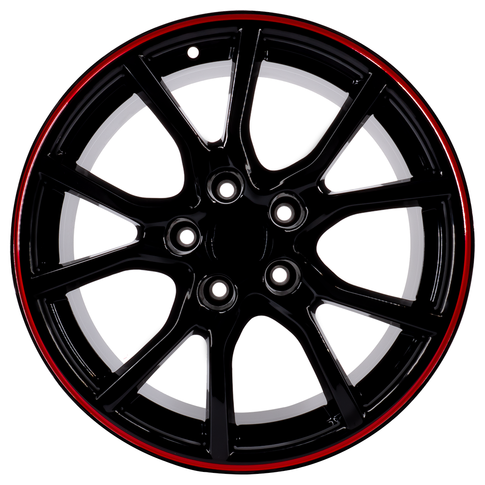 Honda Civic Wheel Rims 17x7.5 5x114.3 Type R Style  Red Lip Set of 4
