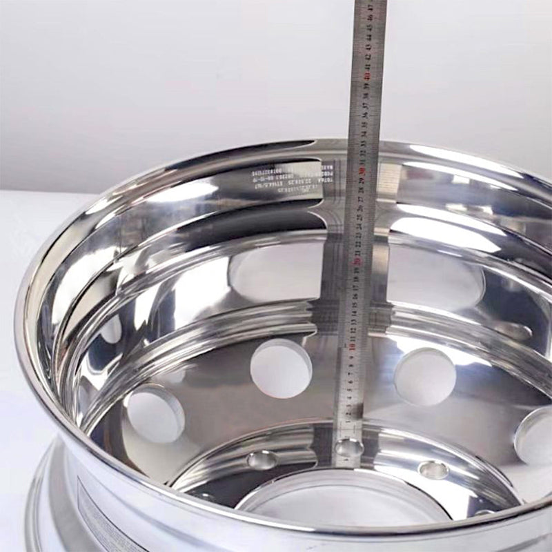 22.5x8.25 Truck Wheels 8pcs Forged Aluminum Rims $238 each BULK PRICE Both-Side Polished Mirror Hub-Piloted