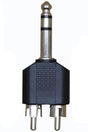 2 Pole 6.35mm Male to RCA Adapter TekShack