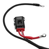 UTV 8-Gauge Power Harness Kit – 12ft Power & Ground Cables with Water-Resistant Fuse Holder for 4-Door UTVs