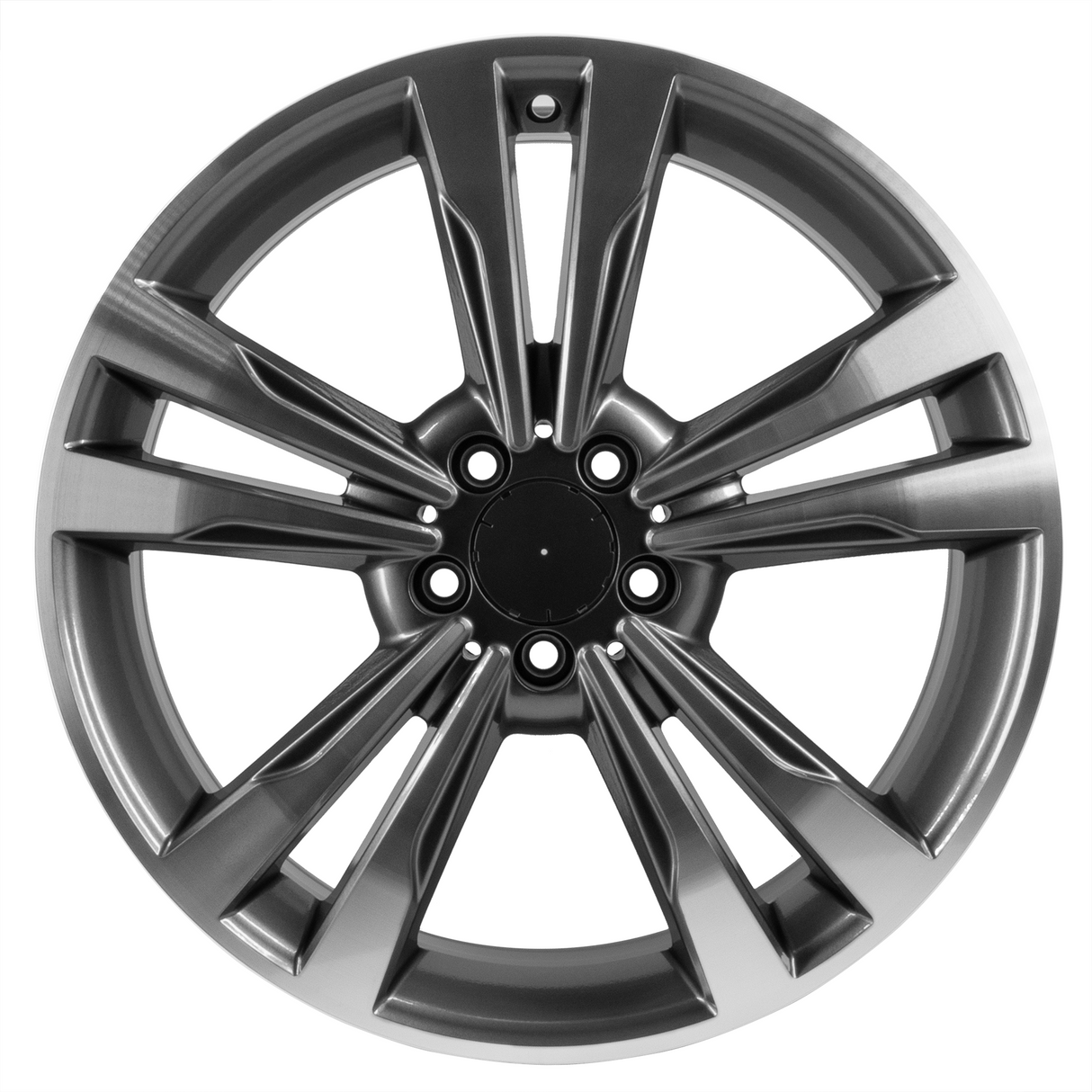 Gun Gray Mercedes Style Wheels 19x8.5 5x112 1pc