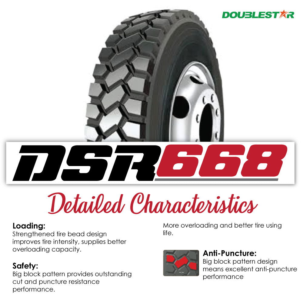 11R 22.5 16 PR Open Shoulder Commercial Truck Tire x200