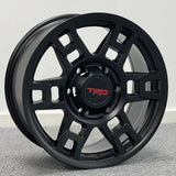 TRD Black Rims 17 – 17x7.5" Matte Black Toyota Style Wheels (Set of 4)