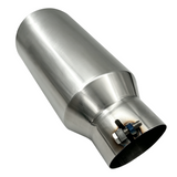 Trucktok 4" Inlet 6" Outlet 15" Overall Length Stainless Steel Bolt On Exhaust Tailpipe Tip TruckTok