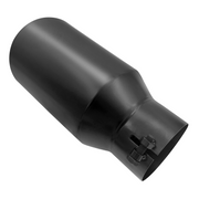 Trucktok 4" Inlet 6" Outlet 12" Overall Length Bolt On Exhaust Tailpipe Tip Black TruckTok