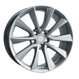 19x8.5" 5x114.3mm Silver Tesla Style Wheels For Model Y S 3