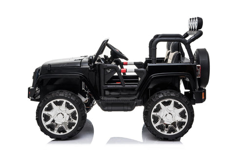 2 Seater 24 Volt 4x4 Electric Ride On Jeep Style Rubber Tires Fully Loaded Truck ATV UTV For Kids W/Magic Cars® Wireless Parental Control MagicCars