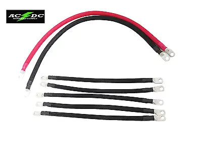 # 2 Awg HD Golf Cart Battery Cable 7 pc BRAIDED Set Club Car 48 Volt Wire Kit AC DC WIRE AND SUPPLY