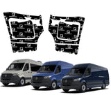 SoundSkins | 2019+ MB Sprinter Front Doors 6 Pc Sound Deadening Vehicle Specific Kit | SSK-MBSPR2DR | 3 Layers (Acoustic Foam, Foil, Rubber Butyl), 22 sq ft SoundSkins Global