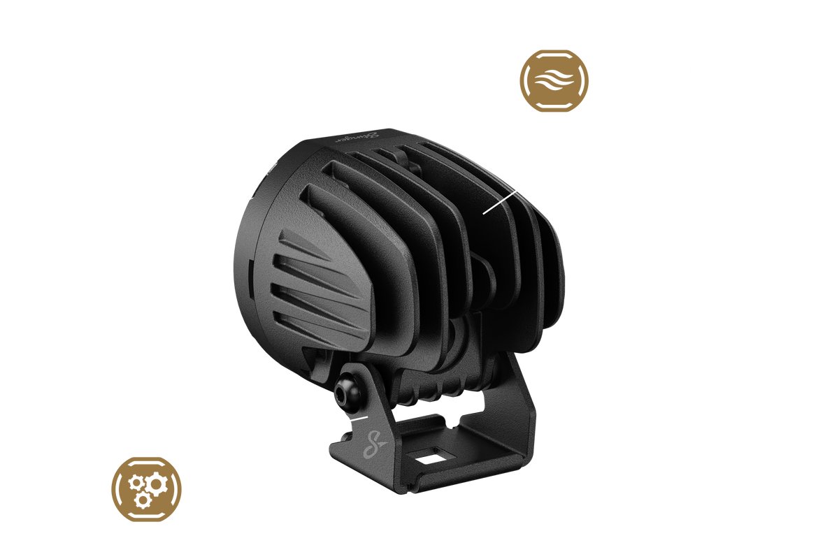 HEXCORE Universal 2" LED Pod Lights, Driving Beam Amber & White (Pair) | STL2PDL Stinger