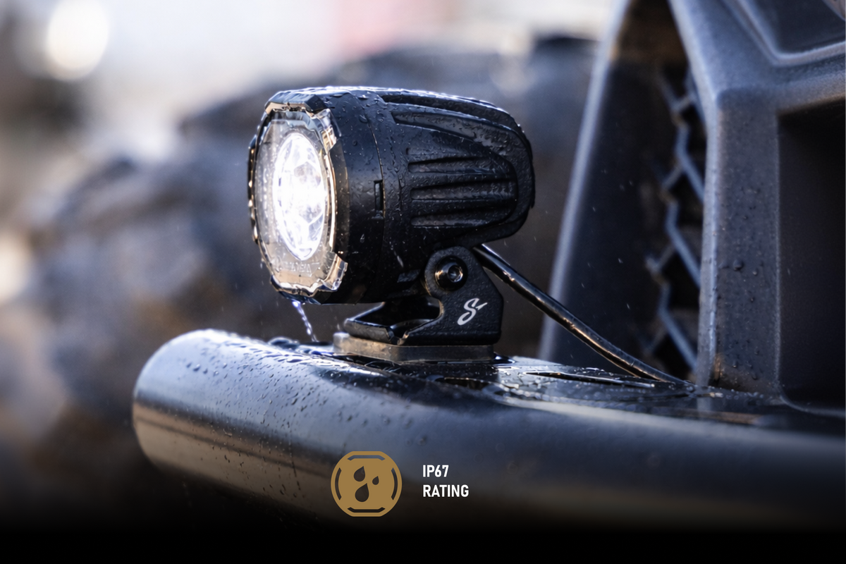 HEXCORE Universal 2" LED Pod Lights, Driving Beam Amber & White (Pair) | STL2PDL Stinger