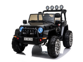 2 Seater 24 Volt 4x4 Electric Ride On Jeep Style Rubber Tires Fully Loaded Truck ATV UTV For Kids W/Magic Cars® Wireless Parental Control MagicCars