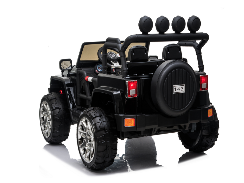 2 Seater 24 Volt 4x4 Electric Ride On Jeep Style Rubber Tires Fully Loaded Truck ATV UTV For Kids W/Magic Cars® Wireless Parental Control