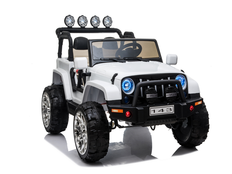 24 Volt 2 Seater 4x4 Electric Ride On Jeep Style Rubber Tires Fully Loaded Truck UTV ATV For Kids W/Magic Cars® Wireless Parental Control