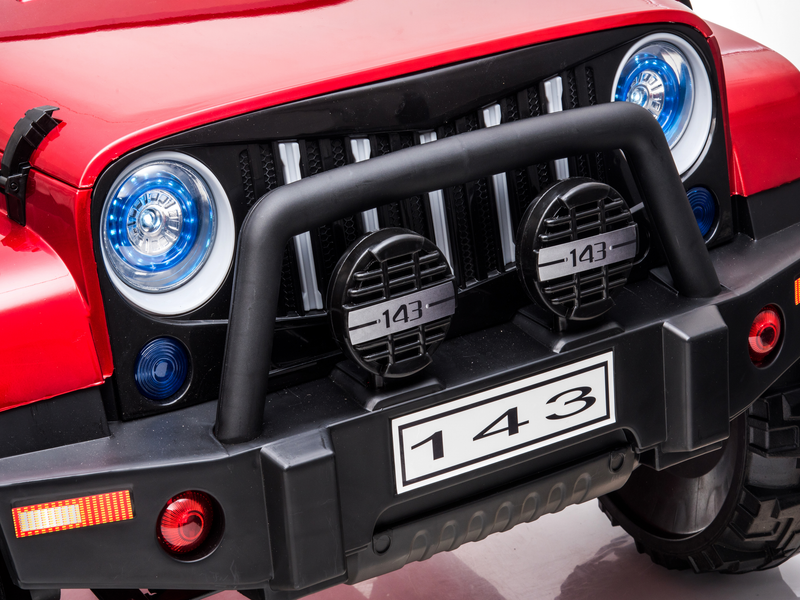 24 Volt 2 Seater 4x4 Electric Ride On Jeep Style Rubber Tires Fully Loaded Truck UTV ATV For Kids W/Magic Cars® Wireless Parental Control