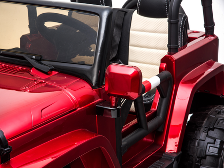 2 Seater 24 Volt 4x4 Electric Ride On Jeep Style Rubber Tires Fully Loaded Truck ATV UTV For Kids W/Magic Cars® Wireless Parental Control MagicCars