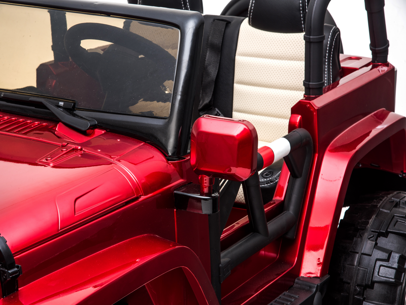 24 Volt 2 Seater 4x4 Electric Ride On Jeep Style Rubber Tires Fully Loaded Truck UTV ATV For Kids W/Magic Cars® Wireless Parental Control