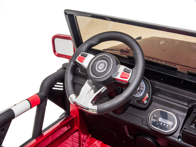 Ride On Car Kids Jeep Style 4x4 W/Rubber Tires 24 Volt