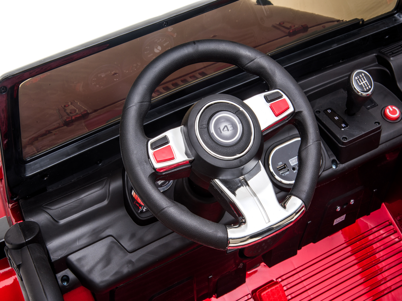 Cars For Kids Jeep Style 4x4 Monster Truck W/Rubber Tires 24 Volt