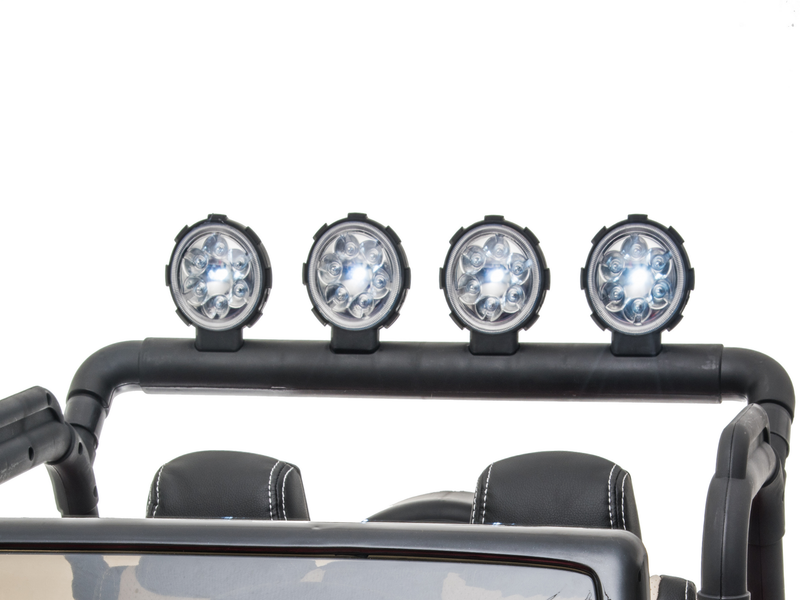 2 Seater 24 Volt 4x4 Electric Ride On Jeep Style Rubber Tires Fully Loaded Truck ATV UTV For Kids W/Magic Cars® Wireless Parental Control