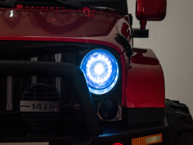 2 Seater 24 Volt 4x4 Electric Ride On Jeep Style Rubber Tires Fully Loaded Truck ATV UTV For Kids W/Magic Cars® Wireless Parental Control