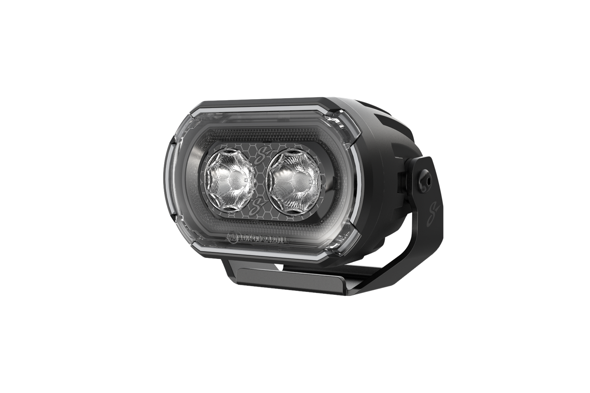 HEXCORE Universal 2x4" LED Pod Lights, Driving Beam Amber & White (Pair) | STL2X4PDL Stinger
