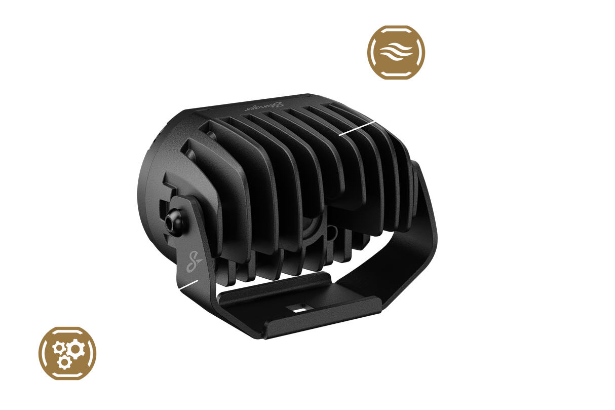 HEXCORE Universal 2x4" LED Pod Lights, Driving Beam Amber & White (Pair) | STL2X4PDL Stinger