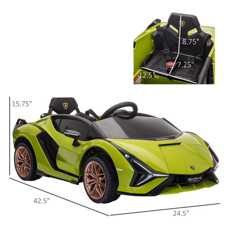 Lamborghini SIAN 12V Kids Electric Ride On Car Toy with Remote Control