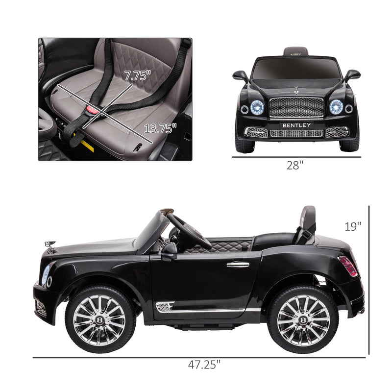 Bentley Mulsanne 12V Electric Ride On Car with LED Lights and MP3 Player