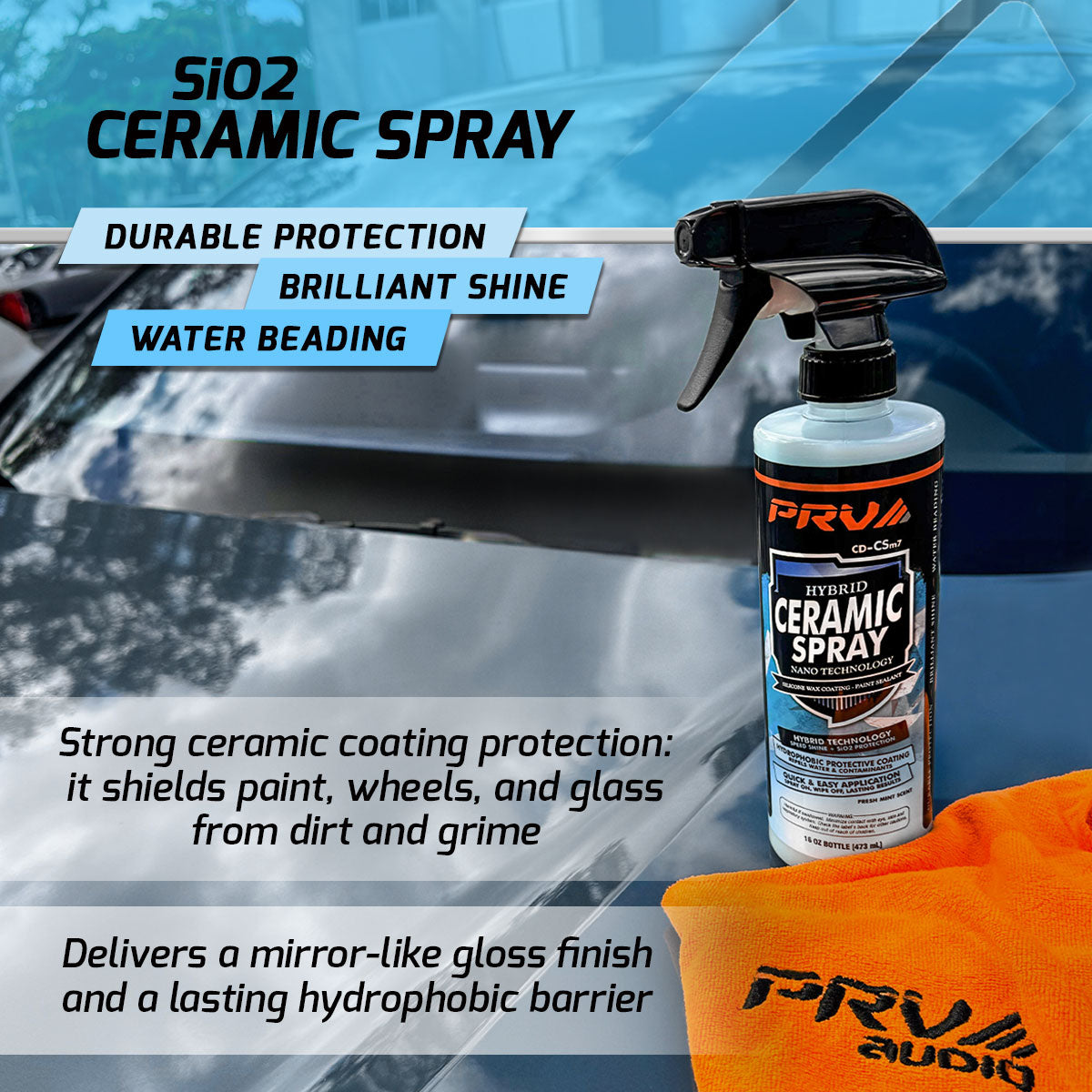 PRV Audio Hybrid Ceramic Wax Spray 16 fl oz