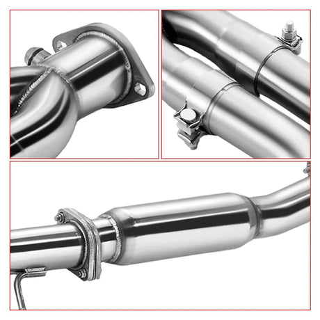3 Inches Single Tip Cat-Back Exhaust for 2009-2020 Nissan 370Z Flashark