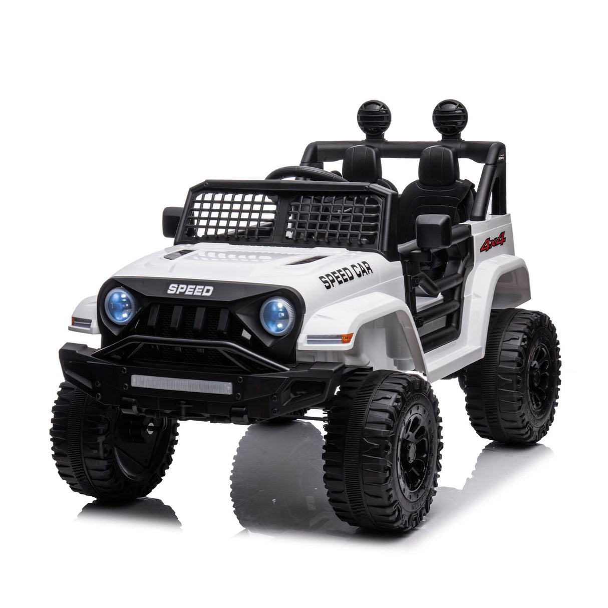 3-Speed Electric Car for Kids with Power Display, USB, MP3, and Bluetooth Connectivity
