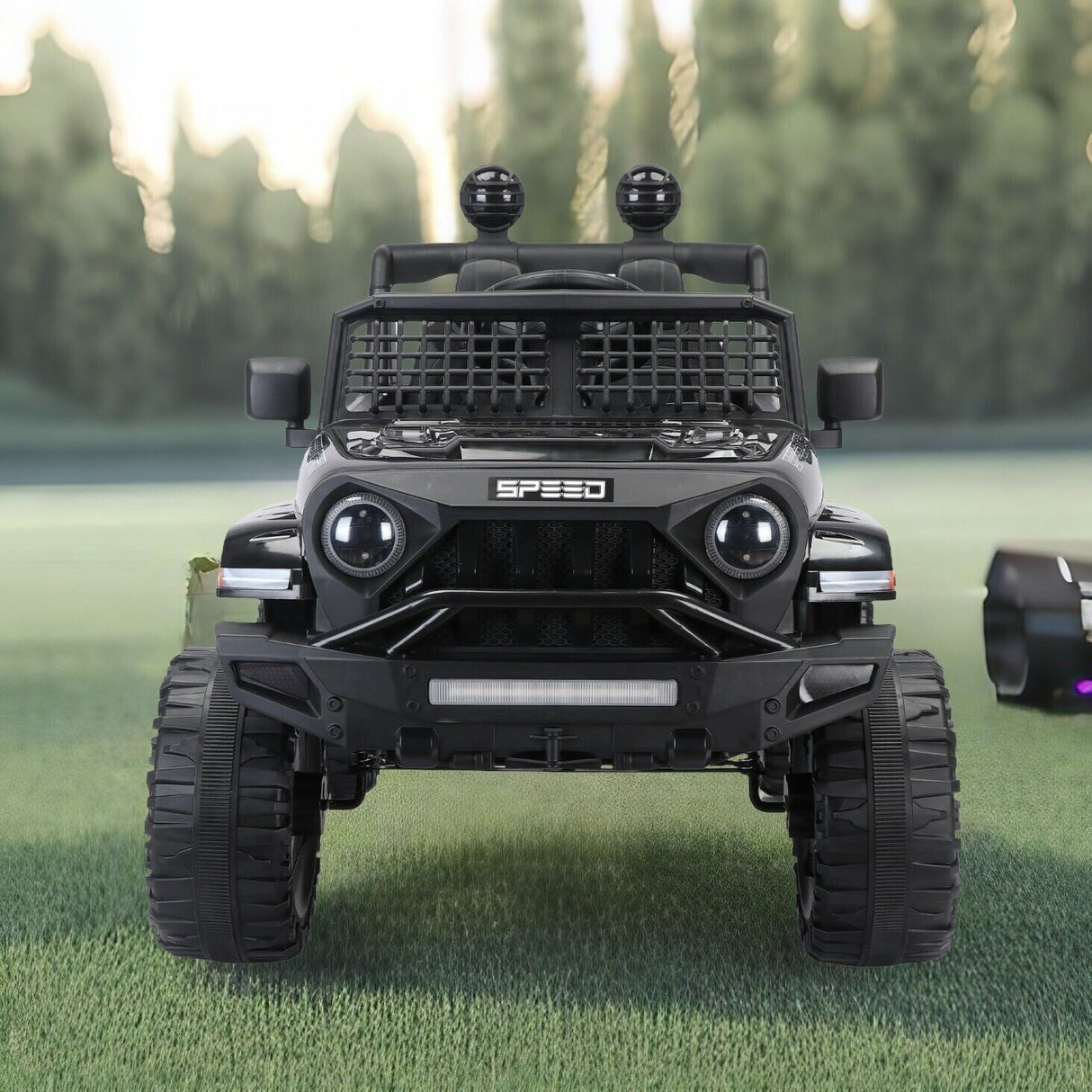 3-Speed Electric Car for Kids with Power Display, USB, MP3, and Bluetooth Connectivity