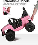 3-Speed Electric Kids Ride On Car with Remote Control, AUX, and LED Lights