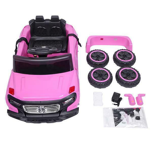 3-Speed Electric Ride-On Car for Kids with Remote Control, Music, and Lights