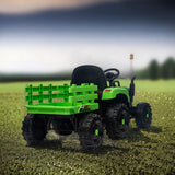 3-Speed Electric Ride-On Tractor for Kids with Trailer and Remote Control - 12V