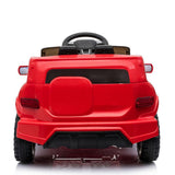 3-Speed Rechargeable Ride-On Car for Kids with Music, Lights, and Remote Control - Red