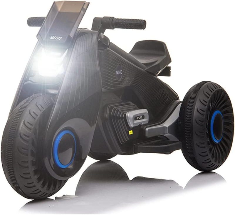 3-Wheel Double Drive Electric Bike for Kids - 6V Ride-On Motorcycle