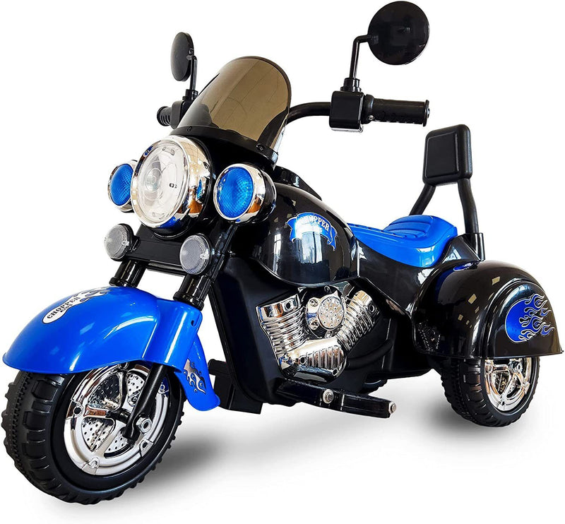 3-Wheel Electric Motorcycle for Kids with LED Headlights and Rechargeable Battery