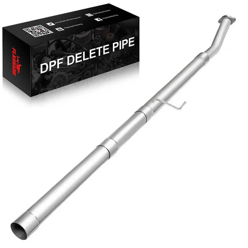 3.5/4 Inches 2018-2020 Powerstroke Ford F-150 3.0L DPF Delete Race Pipe Flashark