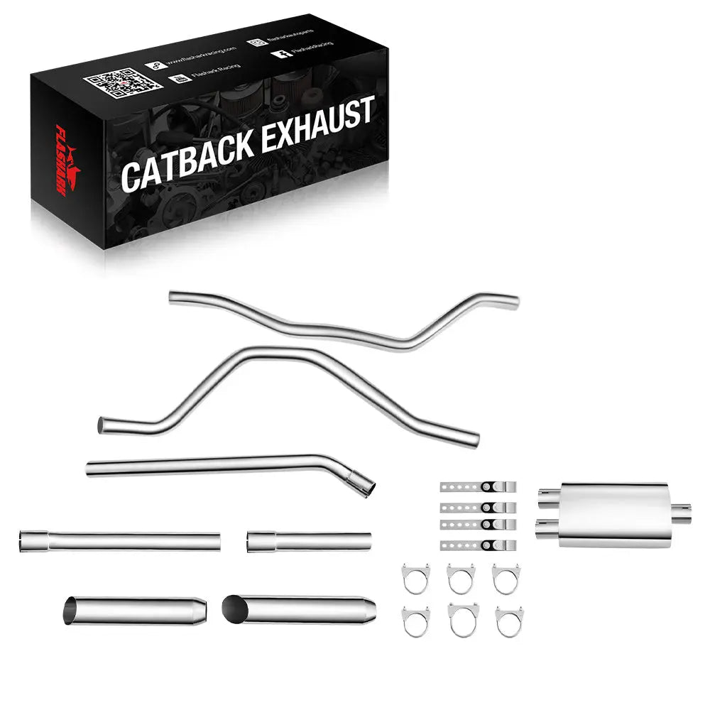 2004-2008 Ford F150 SuperCab/Super Crew Catback Exhaust System w/ 3.5-inch Muffler 4.6L 5.4L
