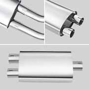 2004-2008 Ford F150 SuperCab/Super Crew Catback Exhaust System w/ 3.5-inch Muffler 4.6L 5.4L Flashark