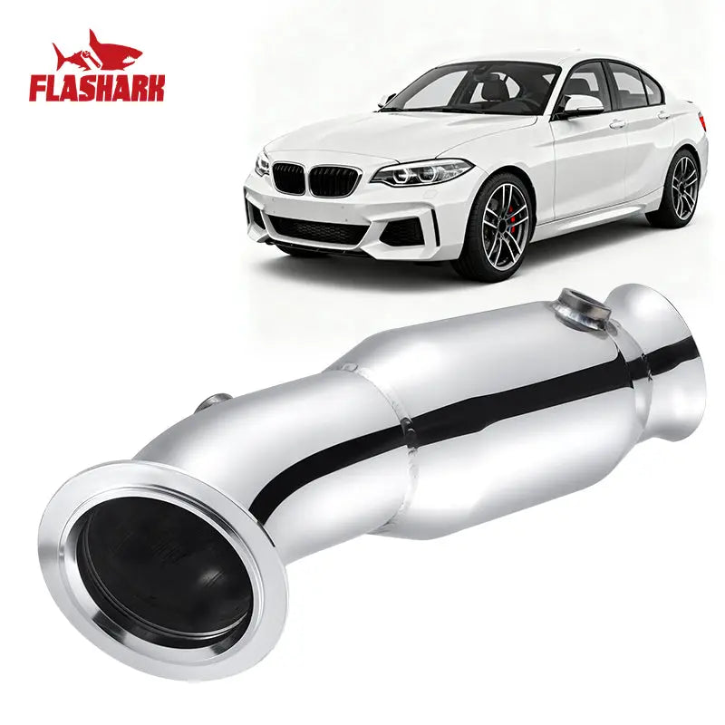3.5" N55 Downpipe Upgrade for 2012 – 2013.7 BMW M135i/335i/M2 F20/F21/F22/F30/F32/F33/F87 Flashark