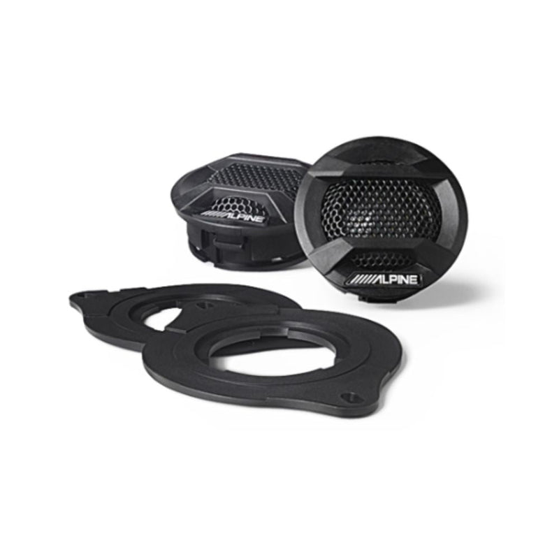 Alpine SPV-10TW-WRA Weather Resistant 1" Component Tweeters | '07-'24 Jeep Wranglers and Jeep Gladiators