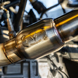 EVP Racing Shocker Electric Side-Dump Down Pipe with Bullet Muffler for Can-Am Maverick R Evolution Powersports