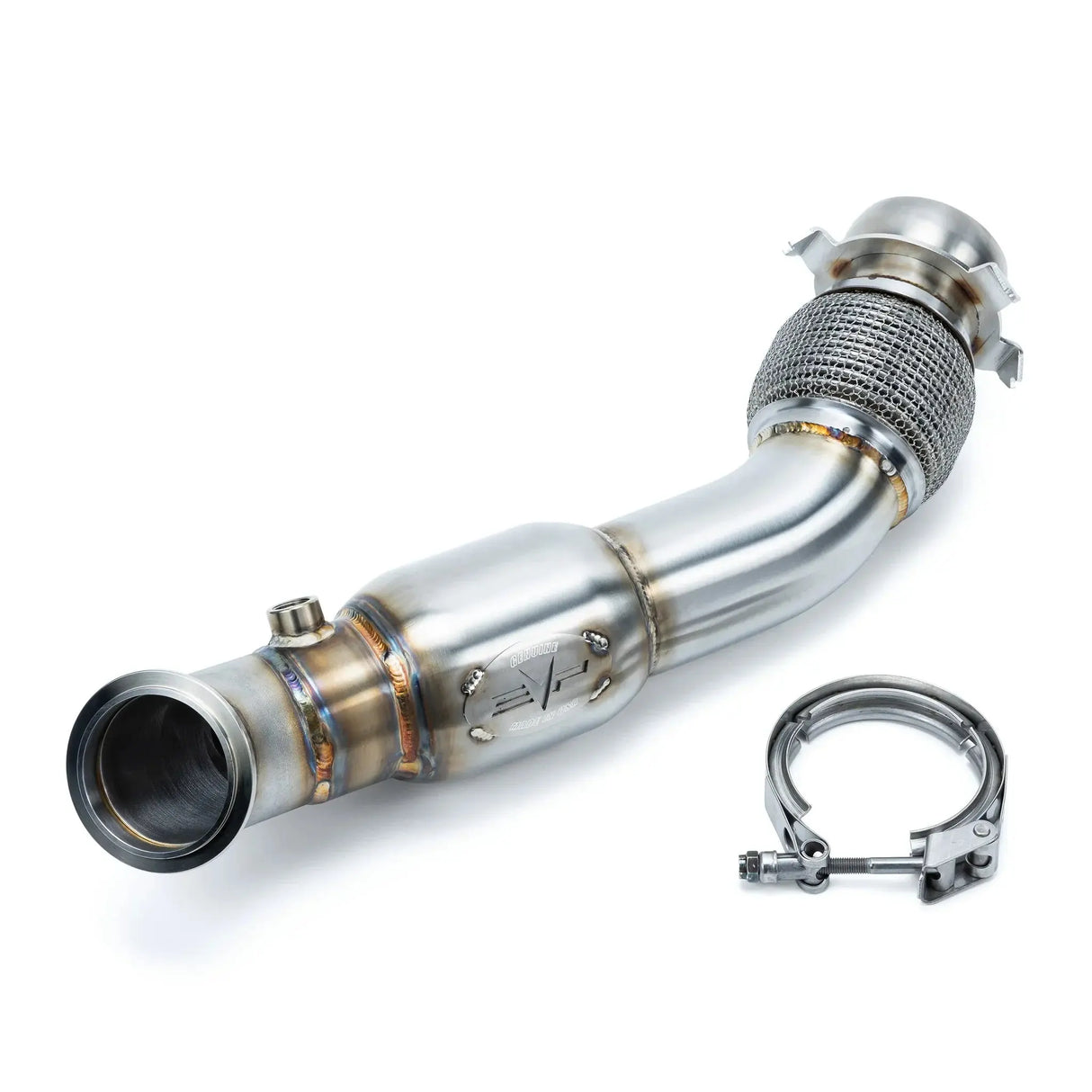 EVP Racing 3 Inch Down Pipe with Bullet Muffler for Can-Am Maverick R Evolution Powersports