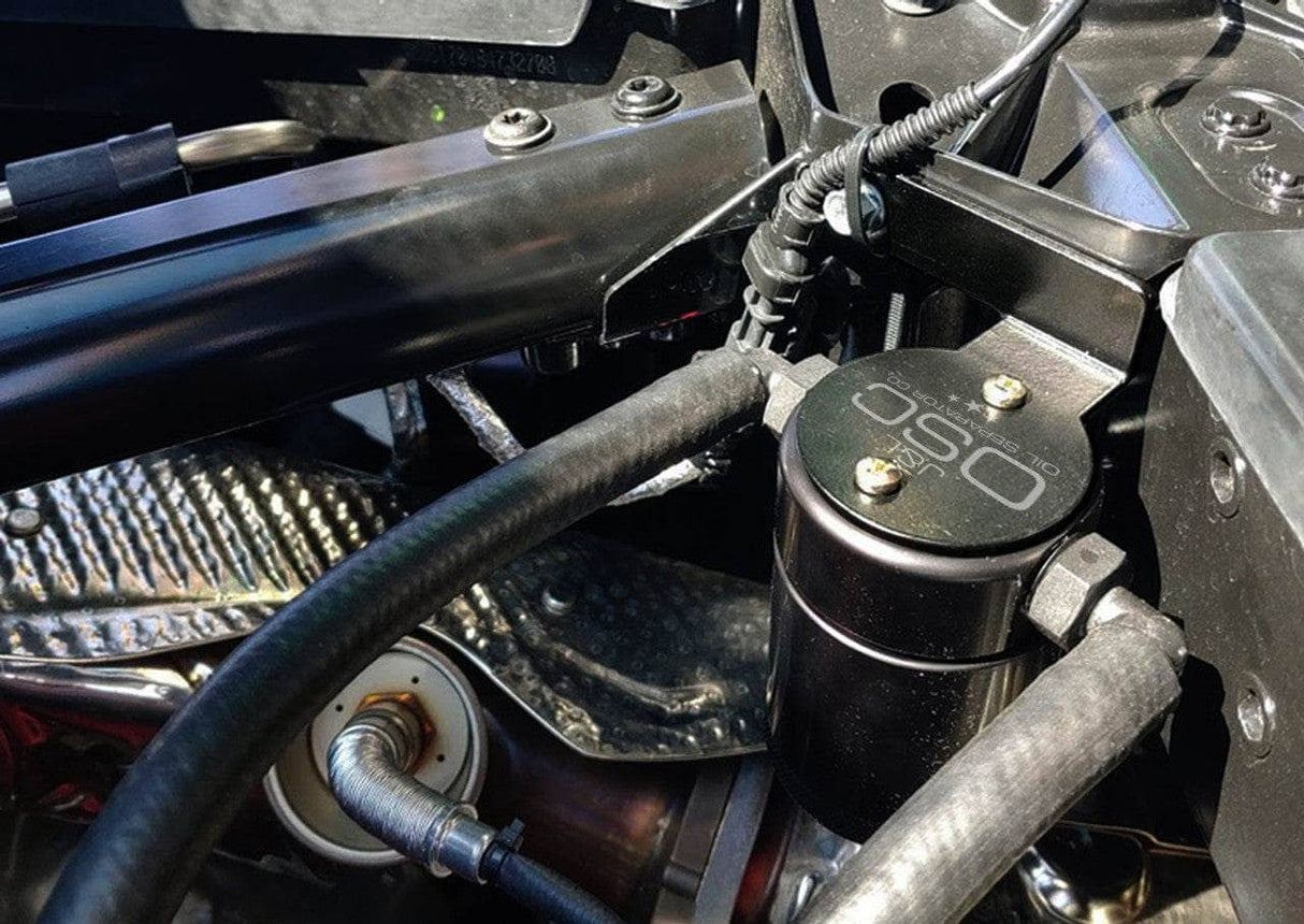 J&L Oil Separator 3.0 Passenger Side, Black Anodized J&L
