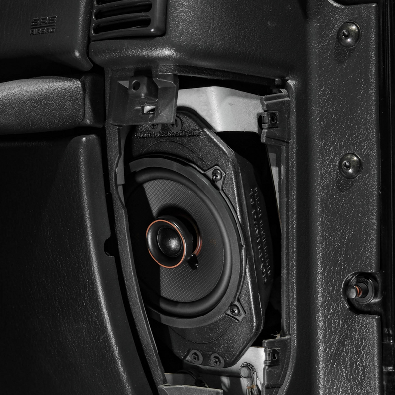 Kicker Plug & Play Full System 4-Speaker, 5-Channel Amp, Sub Bundle Upgrade | '97 - '06 TJ Wrangler