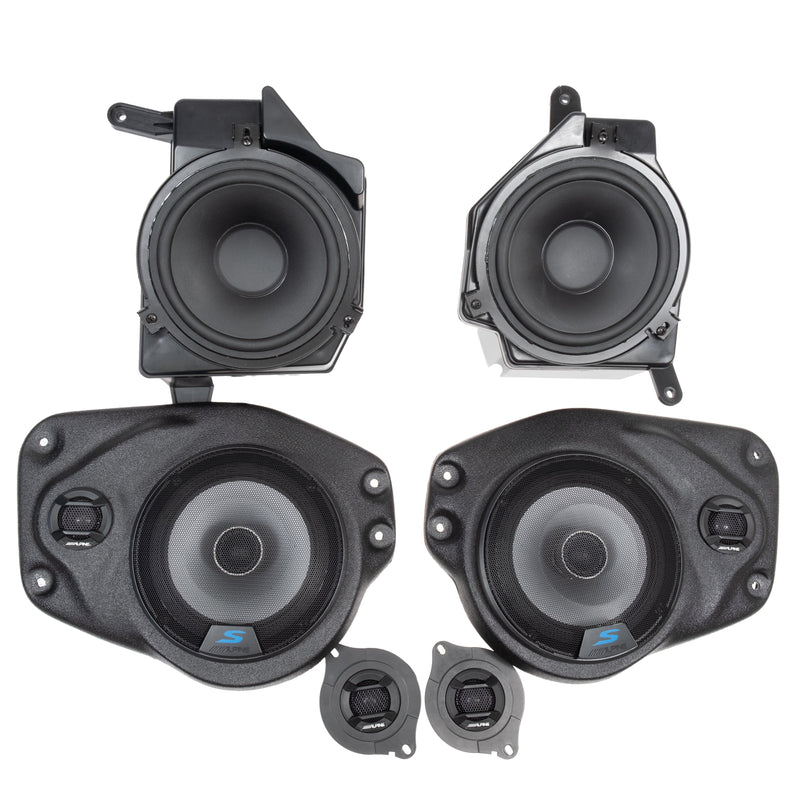 Alpine Plug & Play Full Speaker S65 Upgrade Bundle   | '18-'23 JL Wrangler/ '20-'23 JT Gladiator